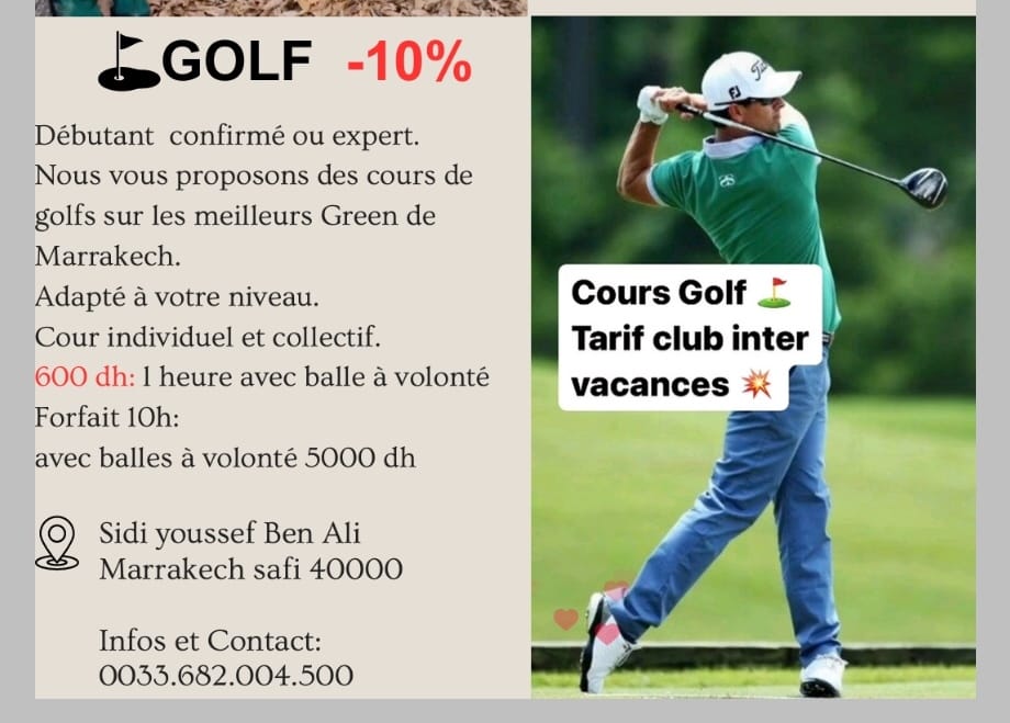 COURS GOLF MARRAKECH